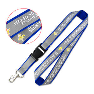Custom Reflective Lanyards with Additional Safety Level for events at night